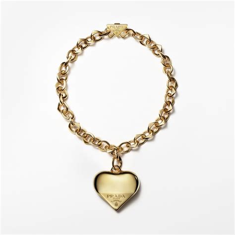 prada heart necklace gold|prada necklace price.